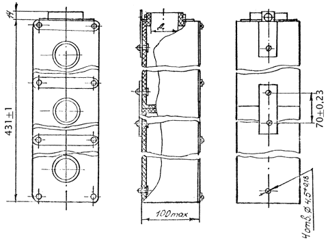 Габаритные размеры ПКУ-7